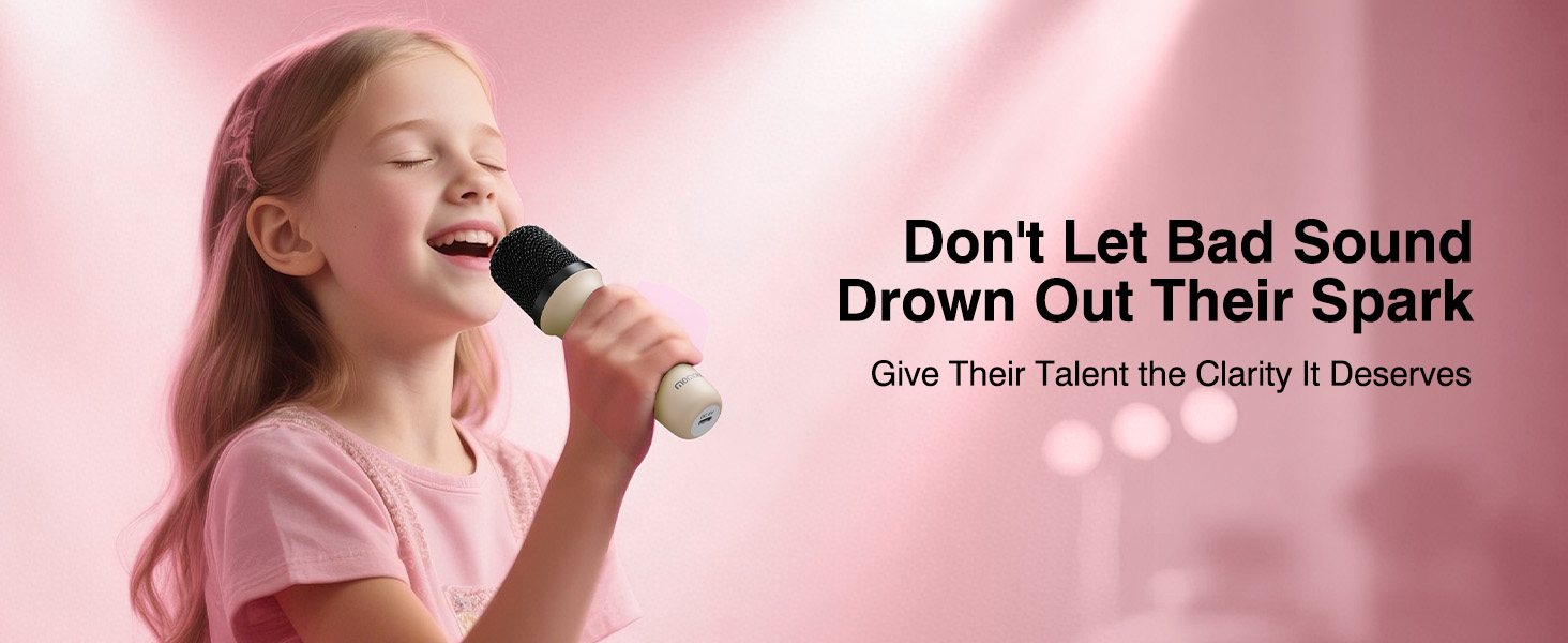 mini karaoke machine with 2 wireless microphones