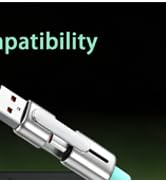 CBDYWVR 2-in-1 Invisible Holder Charger Cable with Stand, USB-A/USB-C to Type-C Dual-Head Design,...