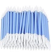 AAwipes Double-Tipped Lab Swabs [New] (100pcs Blue 3.2 mm Head, 73 mm Length), Lint-Free Microfib...