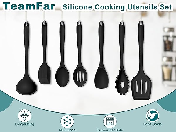Silicone Cooking Utensil Set of 7