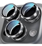 YWXTW for iPhone 16 Pro/iPhone 16 Pro Max Camera Lens Protector, [1 Step Installation Tray] Tempe...