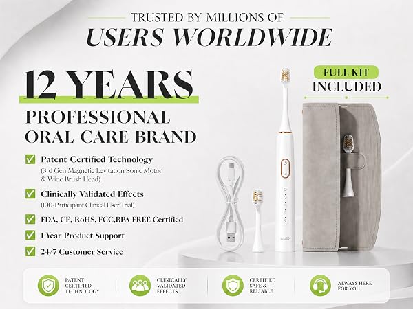 KIWIBIRD K5 Sonic Electric Toothbrush