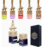 ikeda fragrance Car Air Freshener Hanging, Square 10ml Car Scent Vent Clip Bottle, 45-Days Long L...