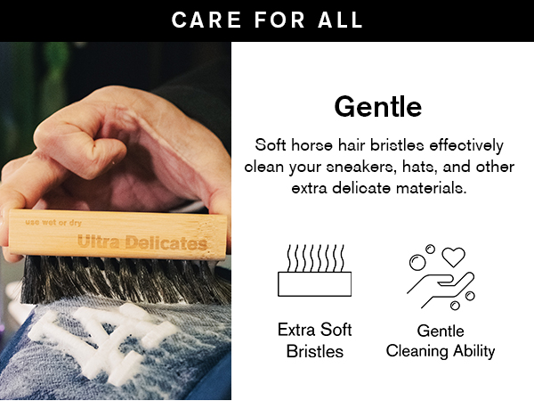 Ultra delicate brush to clean ultra delicate materials