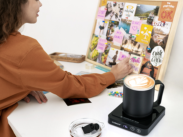 enjoy your life with vobage coffee warmer set
