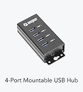 USBGear 4-Port USB 3.2 Gen 1 Mountable Charging and Data Hub