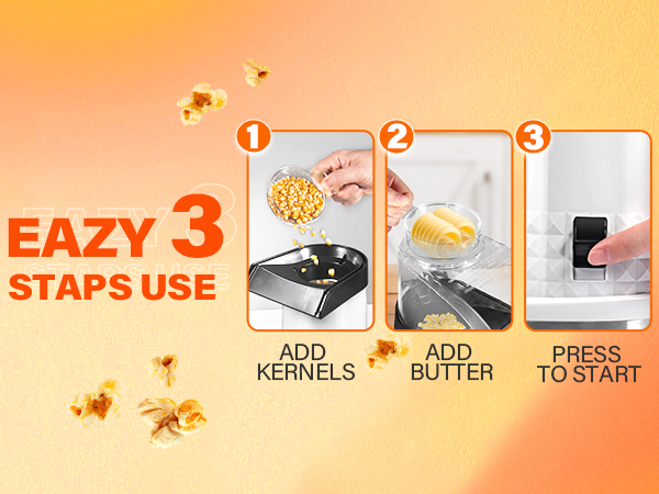 Electric Popcorn Machine with On/Off Switch