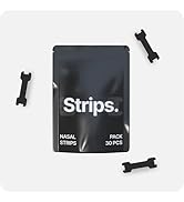 HiStrips Nasal Strips, Black, 30 Pack, Premium Adhesive for Improved Breathing, 40% More Oxygen, ...