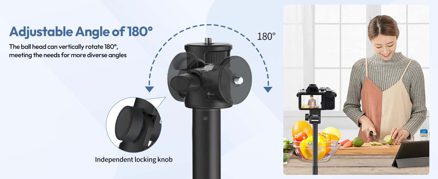 ULANZI MT-79 Extendable Tripod Aluminum, 81" Portable Adjustable Light Stand