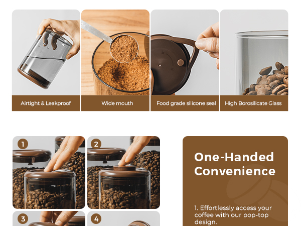 coffee jars for coffee bar