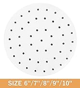 Air Fryer Liners Disposable Parchment Paper, Numola 100 Pcs Airfryer Sheets, 9 Inch White Non-sti...