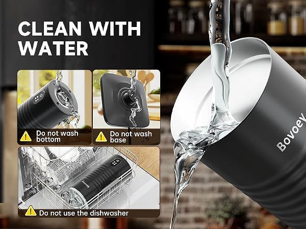 CLEAN WITH WATER