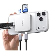 ORICO Ultra-Thin Magnetic SD Card Reader for iPhone 17/16/15 Series/iPad/MacBook, USB C Camera Ad...