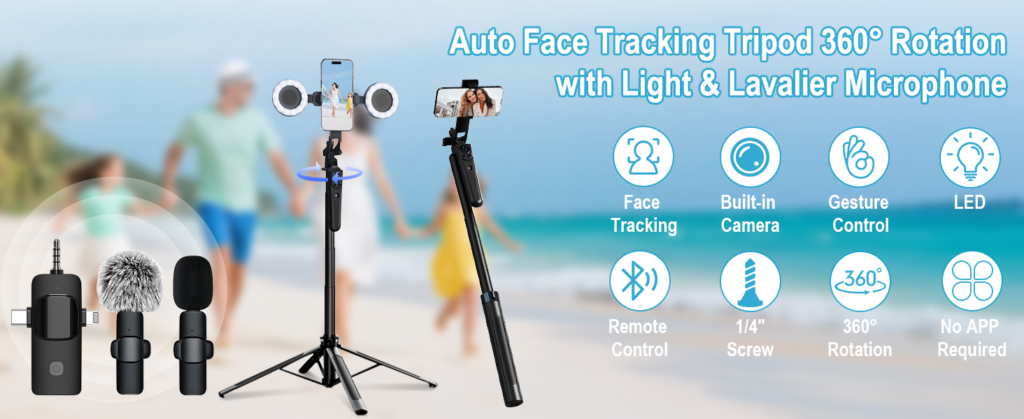 Auto face tracking tripod1