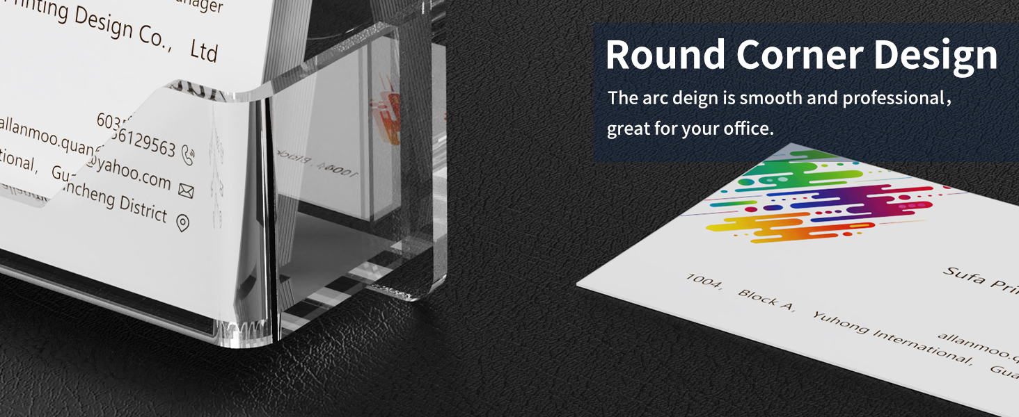 window business card holder