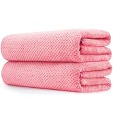 MaopaoBeauty Microfiber Bath Towel Set Pack of 2, 35 x 70 Inches - Light Thin Quick Drying Highly...