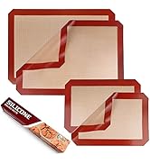 STATINT Non-Stick Silicone Baking Mat, Food Safe - Pack of 4
