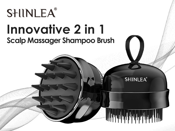 2-in-1 Scalp Massager Shampoo Brush