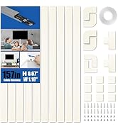 Delamu 157in Cord Hider, Cord Cover Wall Cable Management, Paintable Wire Cover for Cords, Cable ...