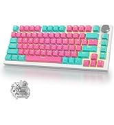 iRoboosta 400PRO 75% Wireless Mechanical Keyboard with Knob, Gasket Hot Swappable RGB Gaming Keyb...