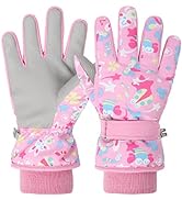 TRIWONDER Kids Ski Snow Gloves Winter Cold Weather Windproof Warm Snowboard Sport Mittens for Boy...