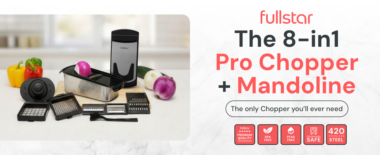 Fullstar 8 in 1 Pro Chopper and Mandoline