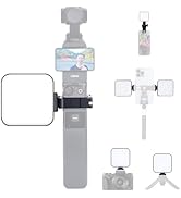 XIXAN Multi-Function Expansion Cage with Full-Color LED Video Fill Light Kit for DJI Osmo Pocket ...