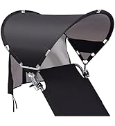 XL Universal Beach Chair Umbrella Canopy, UPF 50+ Chair Sun Shade Attachment with Adjustable Clam...