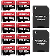 (Not 128GB) 128MB 10-Pack of Micro SD Cards, EASTBULL SD Memory Cards 128MB SD Cards Pack Full HD...