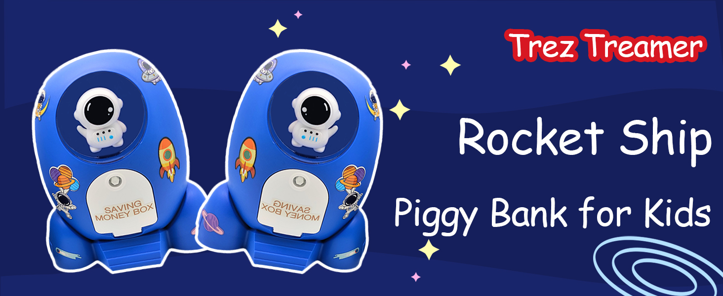 Piggy Bank for Boys Money Safe Piggy Banks for Kids Cash Coin Can ATM Money Bank