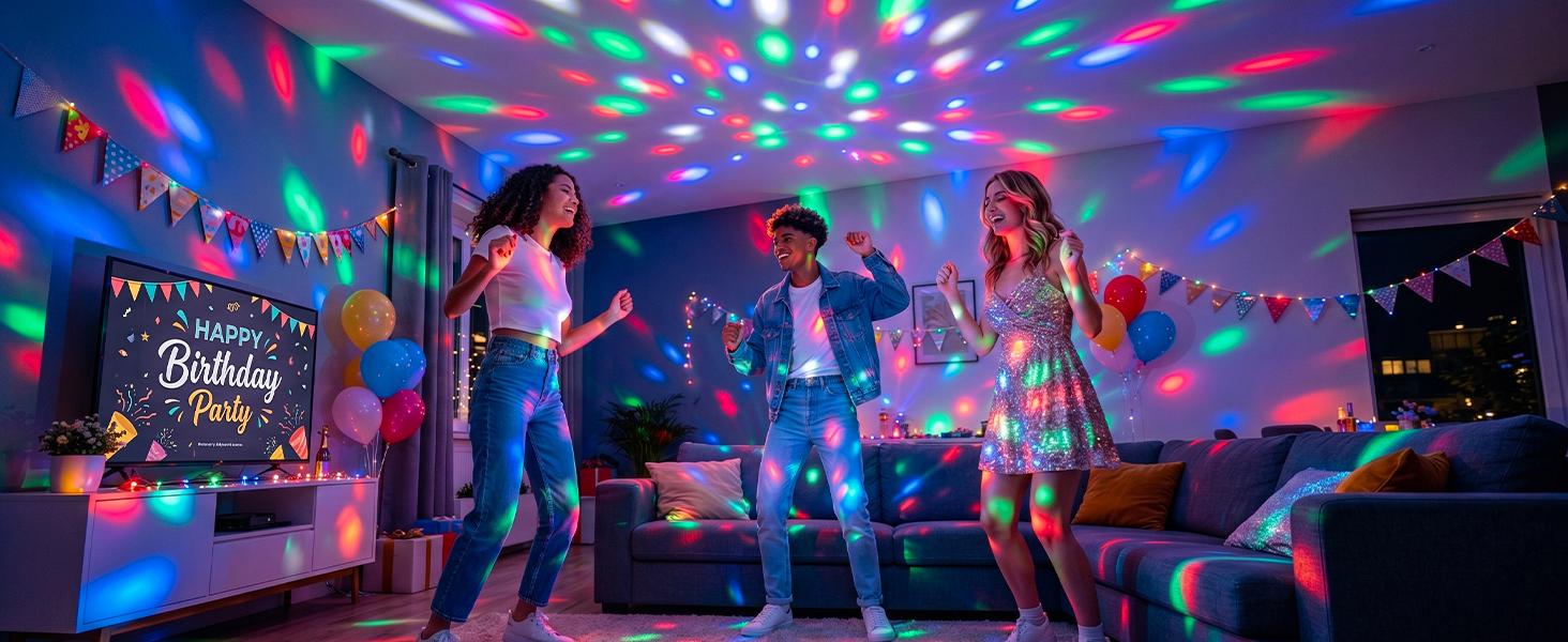 disco ball light for birthdays
