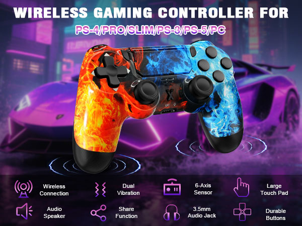 Puiseno Wireless Controller for PS-4