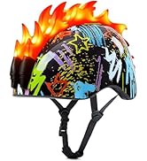 Toddler Bike Helmet with LED Lights, Kids Helmet for Boys 3-8 Years, Adjustable Kids Bike Helmets...