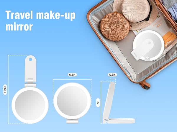 Magnifying Mirror with Lights