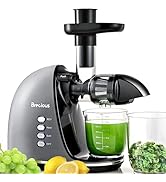 Slow Masticating Juicer,Brecious Cold Press Juicers with 2 Speed Modes &amp; Quiet Motor,Juicers Mach...