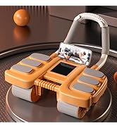 2025 New Automatic Rebound Ab Roller Wheel with Elbow Support &amp; 4-Wheel Design - Core Exercise Eq...