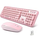 FOPETT Keyboard and Mouse Sets Wireless Keyboard and Mouse Sets,Reliable 2.4 GHz Connectivity for...