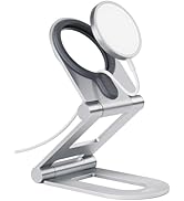 Nulaxy Dual Folding Phone Stand for MagSafe Charger (MagSafe Charger Not Included), Adjustable Al...