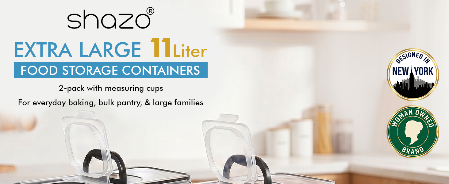 flour sugar storage containers, airtight canister set extra large durable rice canisters sets