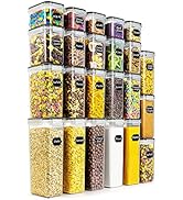 Airtight Food Storage Containers Set, Wildone 23 Pack BPA Free Plastic Kitchen and Pantry Organiz...