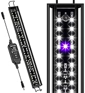 REPTITRIP 16-INCH LED UVB Light for Reptiles, LED Reptile Light Fixture Controller with Dimming a...
