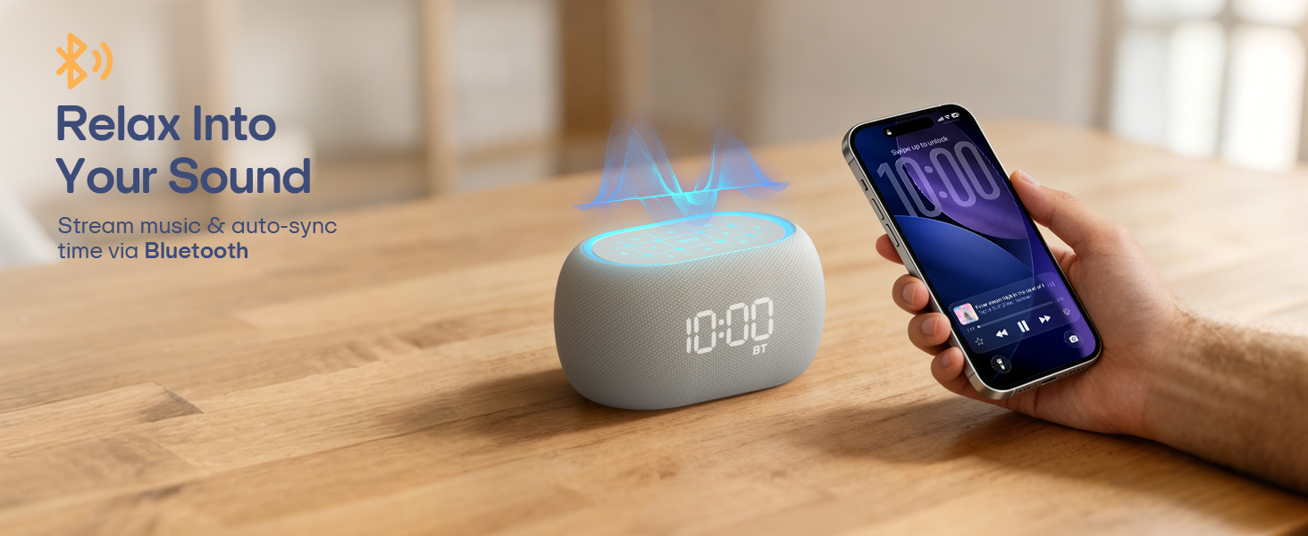 Alarm clock with Bluetooth function