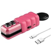 4 in 1 Mini Bag Sealer, Upgraded Mini Bag Sealer with Cutter and Magnet, USB C Rechargeable Chip ...