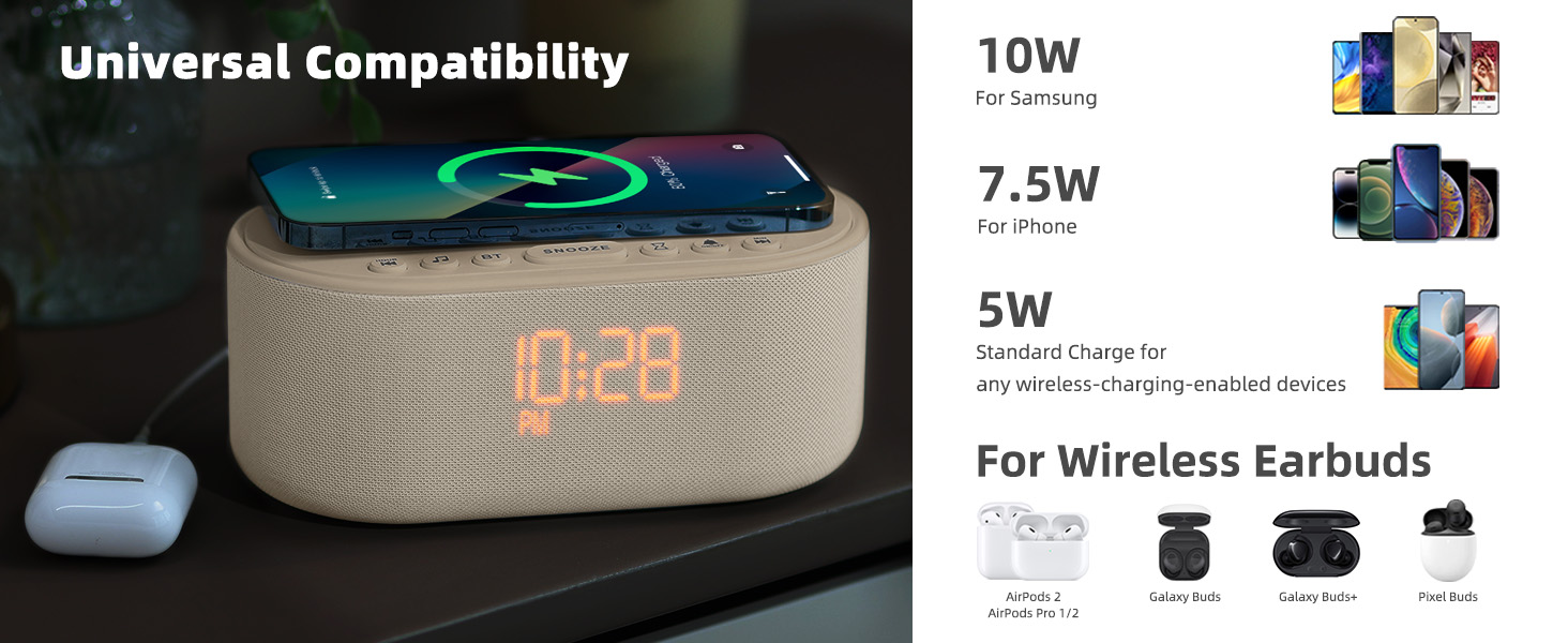 alarm clocks for bedrooms