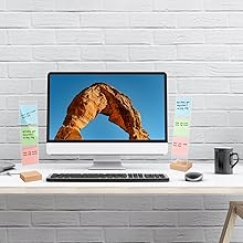 Lxmxgk 2 Pcs Monitor Memo Board