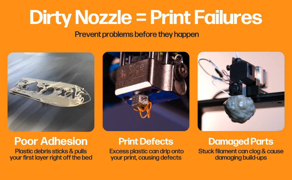 Dirty Nozzle Causes Print Failure
