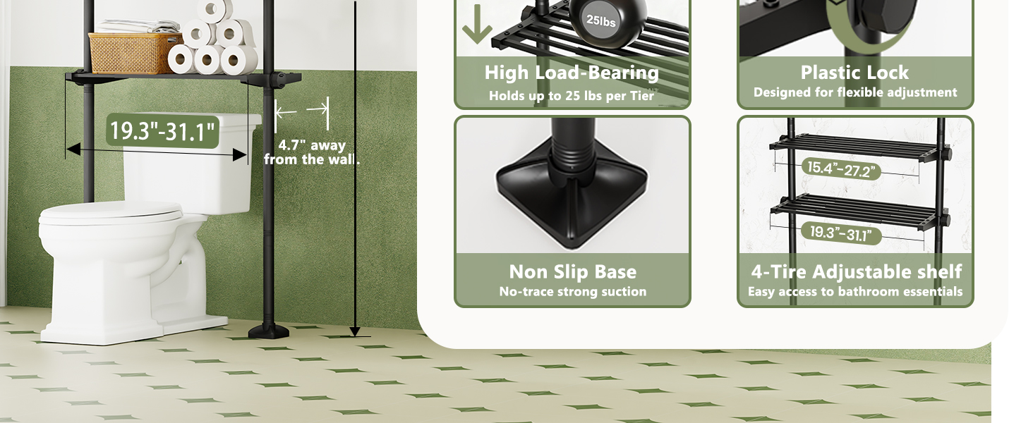 Over The Toilet Storage organizer