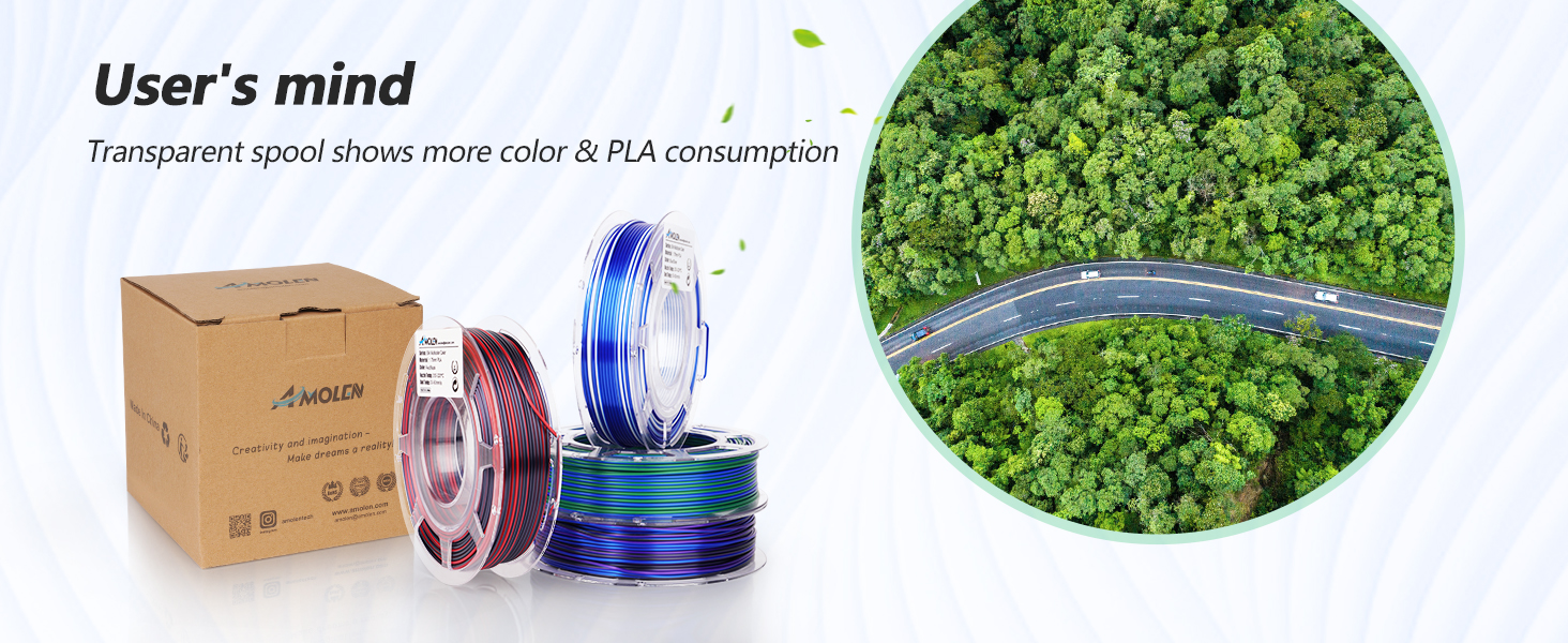 PLA Filament 1.75mm 3D Printer filaments High Speed PLA Filament 1.75mm