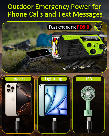 emergency radio cellphone charger
