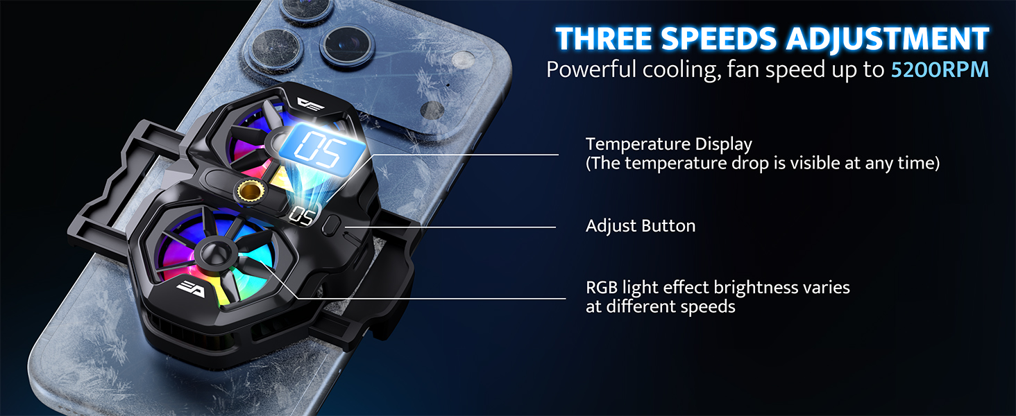 THREE SPEEDS ADJUSTMENT